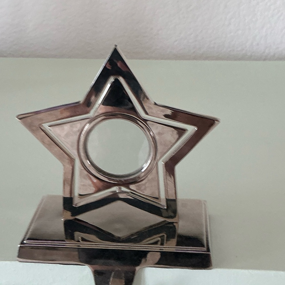 Silver Star Stocking Holder.